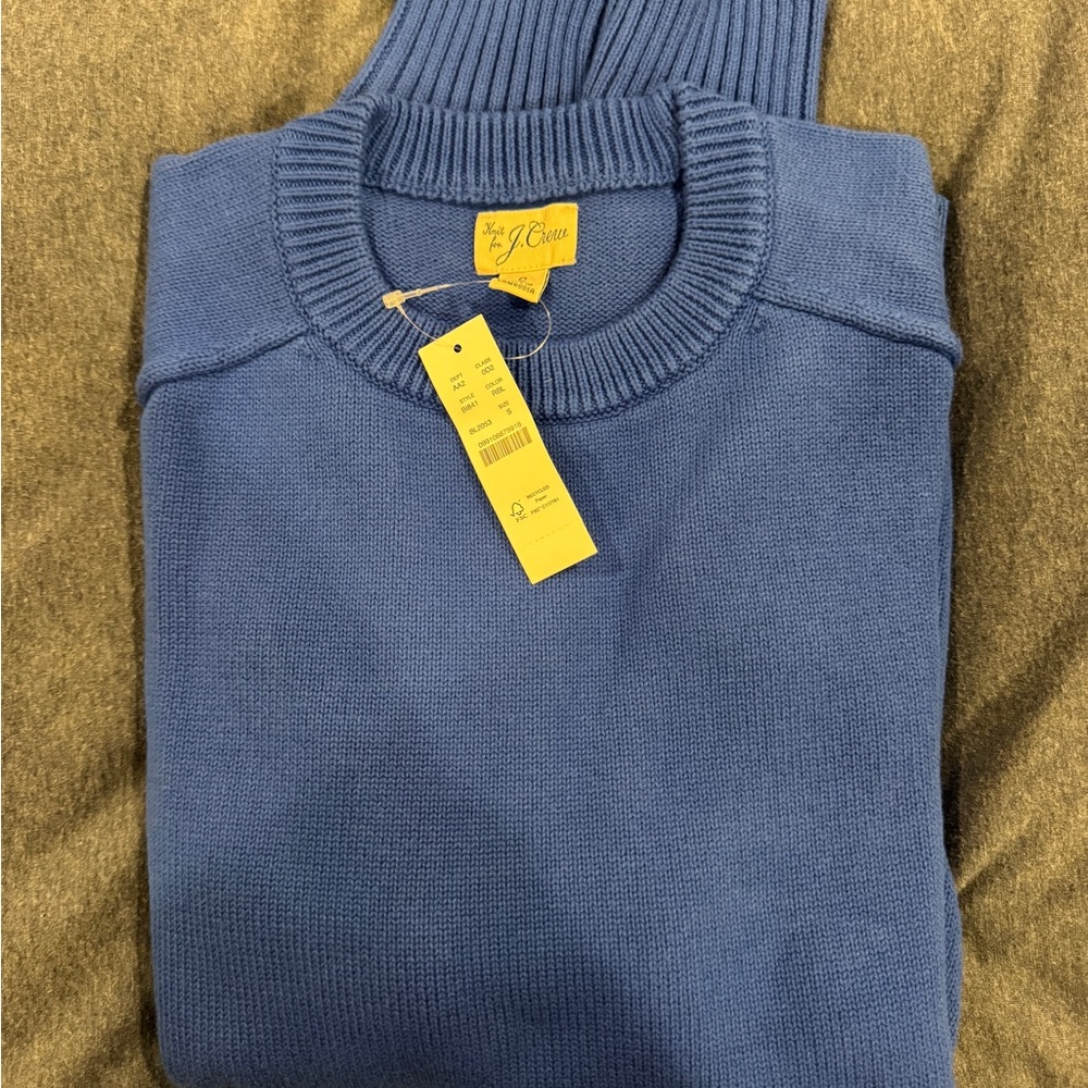 J. Crew Men's Heritage Cotton Crewneck Sweater - Size Small
